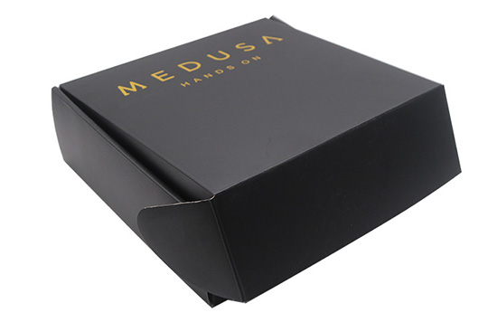 瓦楞折疊（dié）飛機盒 黑色包裝紙盒子定製工廠