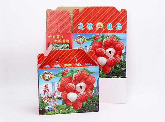 快遞水果專用紙（zhǐ）箱子 水果禮（lǐ）品彩箱定製